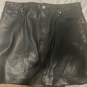 Black Leather Skirt
